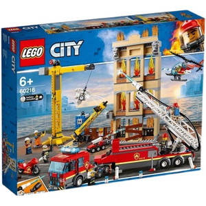LEGO乐高积木60216城市系列消防救援队车6岁以上儿童生日礼物男孩