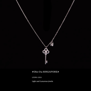 新加坡「设计师」Oho Ou 项链锁骨链锁头钥匙款 小众品牌生日礼物