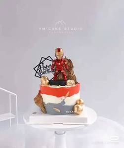 蛋糕装饰摆件玩具恐龙蛋糕摆件装饰奥特曼蜘蛛侠海底小纵队