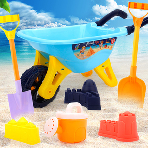 儿童沙滩玩具套装沙滩车大号桶沙漏铲子宝宝玩沙子挖沙决明子工具