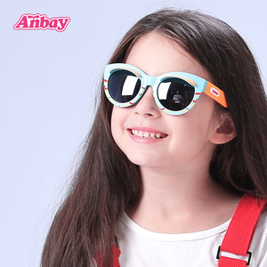 特价款Anbay安比儿童太阳镜防紫外线女宝宝墨镜幼儿男童偏光眼镜