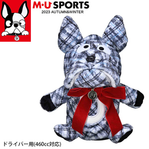 日本代购直邮MU Sports高尔夫杆头套木杆套斗牛狗狗造型2023款UMO