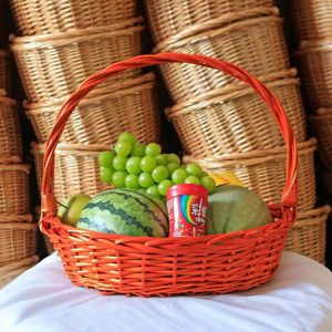 柳编水果送礼包装篮舞蹈道具采摘收纳购物篮水果店超市包装果篮
