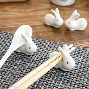 高颜值筷子托日式放子筷架筷托创意家用餐具筷子沥水架勺子收纳托