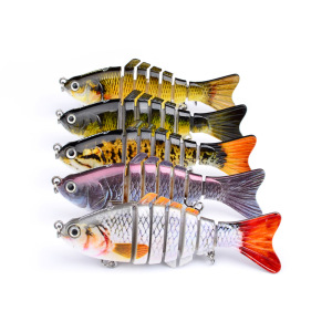 1PCS Fishing Lure Multi-section Wobblers Pike Hard Bait100mm