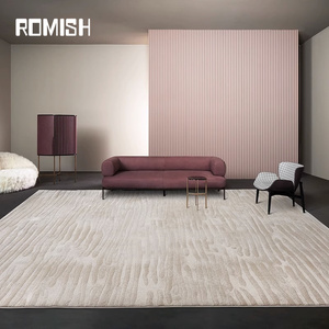 ROMISH高级轻奢感极简百搭高密度土耳其进口地毯高端别墅客厅卧室