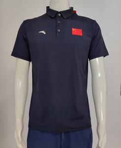 ANTA/安踏赞助国家队夏季短袖POLO衫t恤休闲运动舒适两色速干短T