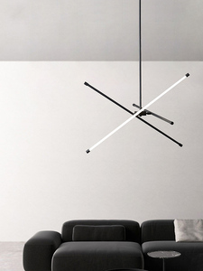 客厅极简线条吊灯设计师款创意北欧几何艺术现代餐厅书房卧室灯具