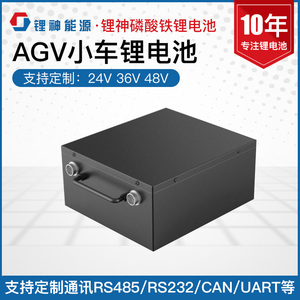 48v/24v40AH锂电池带232/485/CAN通讯协议智能设备AGV小车电池