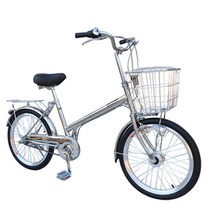 日本自行车内变速单车通勤车成人老年不锈钢车架20寸轻便