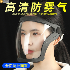 透明防护面罩全脸防护透气外出成人儿童护脸防飞沫打药防护罩824