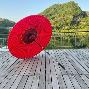 浮云堂国潮摄影道具中式样片拍摄国风大红色油纸伞庭院野立伞包邮
