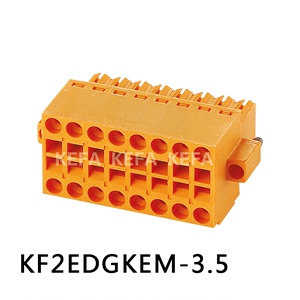 双排弹簧插拔式PCB接线端子排 KF2EDGKEM 3.5mm 高正科发菲尼克斯