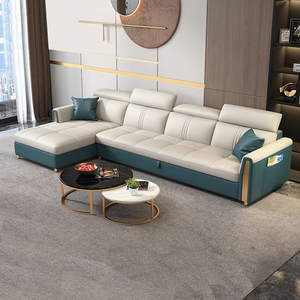 真皮沙发床2023豪华款小户型客厅多功能可当床两用轻奢现代沙发