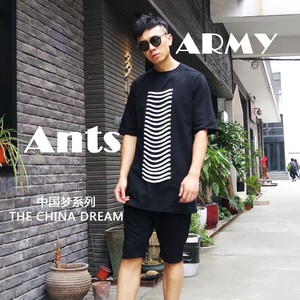 原创设计师品牌男装卒蚁AntsArmy2019年新款夏季潮男上衣时尚短袖