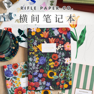 美国 Rifle Paper Co.金属线圈笔记本软面高颜值插画手帐本子横线