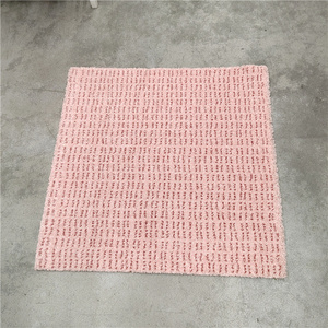 宜家LANGSTED 兰斯泰德 短绒地毯 淡粉红色 80x80 厘米