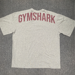 欧美肌肉鲨鱼狗加减法健身gymshark夏天运动短袖男T恤克里斯宽松