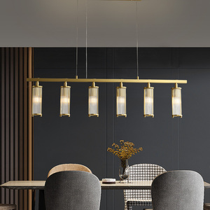 后现代轻奢全铜餐厅吊灯设计师创意个性别墅岛台餐桌灯高档灯具