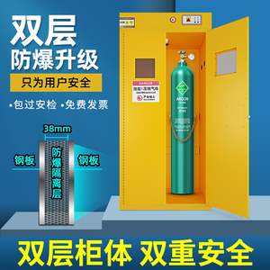 全钢气瓶柜危险害气体氢气氧气乙炔液化气存储双层加厚防爆安全柜
