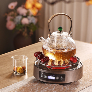 新款小茶炉电陶炉家用迷你多功能加热烧水玻璃茶壶养生煮茶器