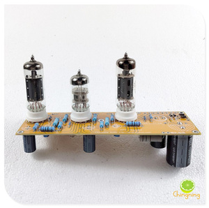 6N2 6P1 3W*2立体声功放成品板 含电子管功放双面板 DIY套件