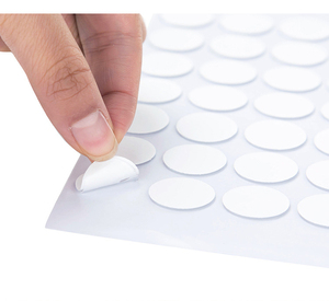 粘胶粘度透明可撕无痕盲盒高双面不留纳米圆形固定不胶贴胶带痕墙