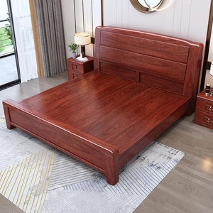 金花梨木实木床双人大床家用中式简约现代红木主卧室家具工厂直销