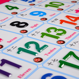 儿童早教有声挂图学数学认数字拼音声母韵母动物人物墙贴挂画拼音