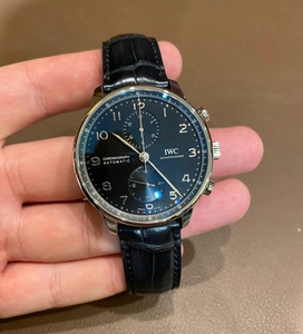 IWC万国手表男 葡萄牙计时系列 41mm 黑盘白盘 IW371605 专柜代购