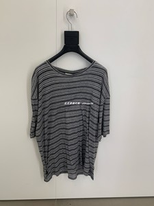YSL/圣罗兰 T恤 23ss4折多代购 男装 拼色条纹短袖圆领上衣