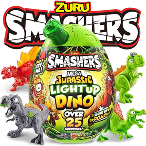 ZURU爆裂小子侏罗纪发声光恐龙蛋霸王龙棘龙考古盲盒儿童挖掘玩具