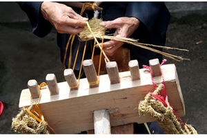 草鞋编织架diy工具纺织工具模型木扒子木梳包邮