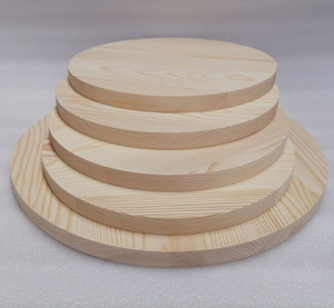 松木实木圆模板圆木片垫圆木模型木料木片圆模型圆板圆形木松木板