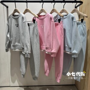 little moco专柜正品24春男女童长袖卫衣卫裤运动套装 KBD1SUT008