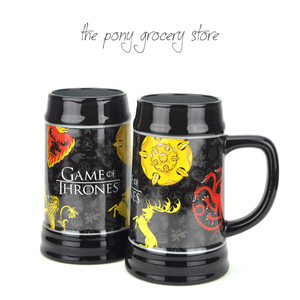 权力的游戏Game of Thrones黑色大容量马克杯水杯咖啡杯美剧周边