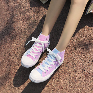 tuopin鮀品女鞋神仙帆布鞋小众鞋子设计感原创百搭紫外线变色焦下