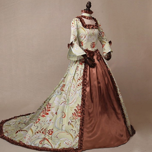 欧式宫廷女装中世纪贵族伯爵夫人王后皇后小姐服装复古礼服出租