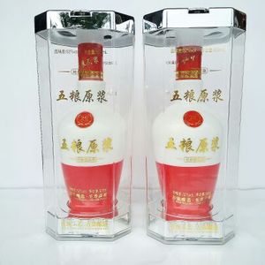 新品红色1斤装空瓶包装 喜酒 白酒瓶玻璃陶瓷 五粮原浆1618