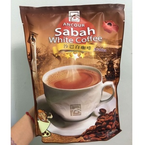 马来西亚代购 沙巴安购咖啡 Ancour 沙巴白咖啡 有糖无糖12包/袋