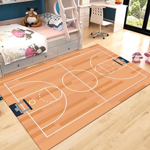 室内篮球训练场地毯儿童男生孩子游戏主题卧室家用防滑耐脏大地垫