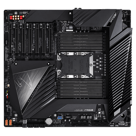 技嘉 C621 AORUS XTREME单路工作站主板至强W-3175X CPU 7显卡