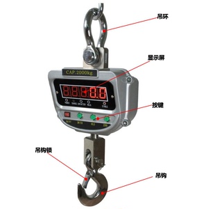 蓝箭OCS直视电子吊秤 高精度行车吊称 电子吊钩秤 1-30T 中国吊磅