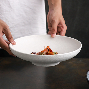 日式陶瓷釉下彩拉面碗斗笠碗高脚碗沙拉碗大号圆碗装菜碗汤碗商用
