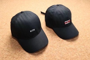 正确版本KITH 东京限定日文刺绣英文刺绣塑料卡扣鸭舌帽 棒球帽潮