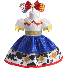 迪士尼主题儿童翠丝衣服小孩连衣裙游玩女童公主裙子短袖夏季系列