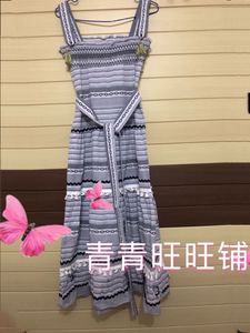 现货即发正品保证女装2018夏款11KD820804 条纹连衣裙