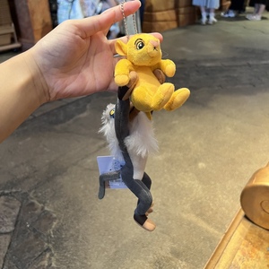 国内现货日本代购东京迪士尼狮子王辛巴和狒狒挂件毛绒玩具26厘米