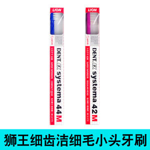 日本进口LION狮王DENT EX SYSTEMA细齿洁细毛超小头牙刷44M42M