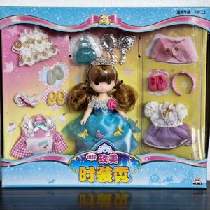韩国miniworld迷你玫美时装秀洋娃娃换装礼服过家家玩具女孩礼物
